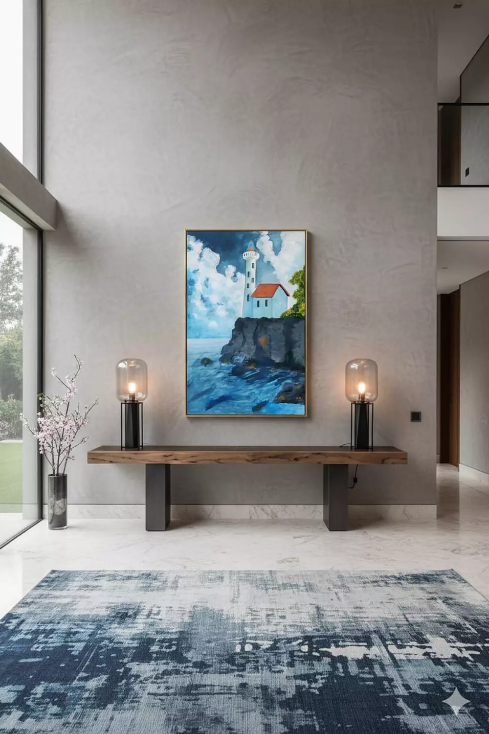 Lighthouse - Acrylic on Canvas - 100*70 - Without Frame - Ready for immediate purchase image