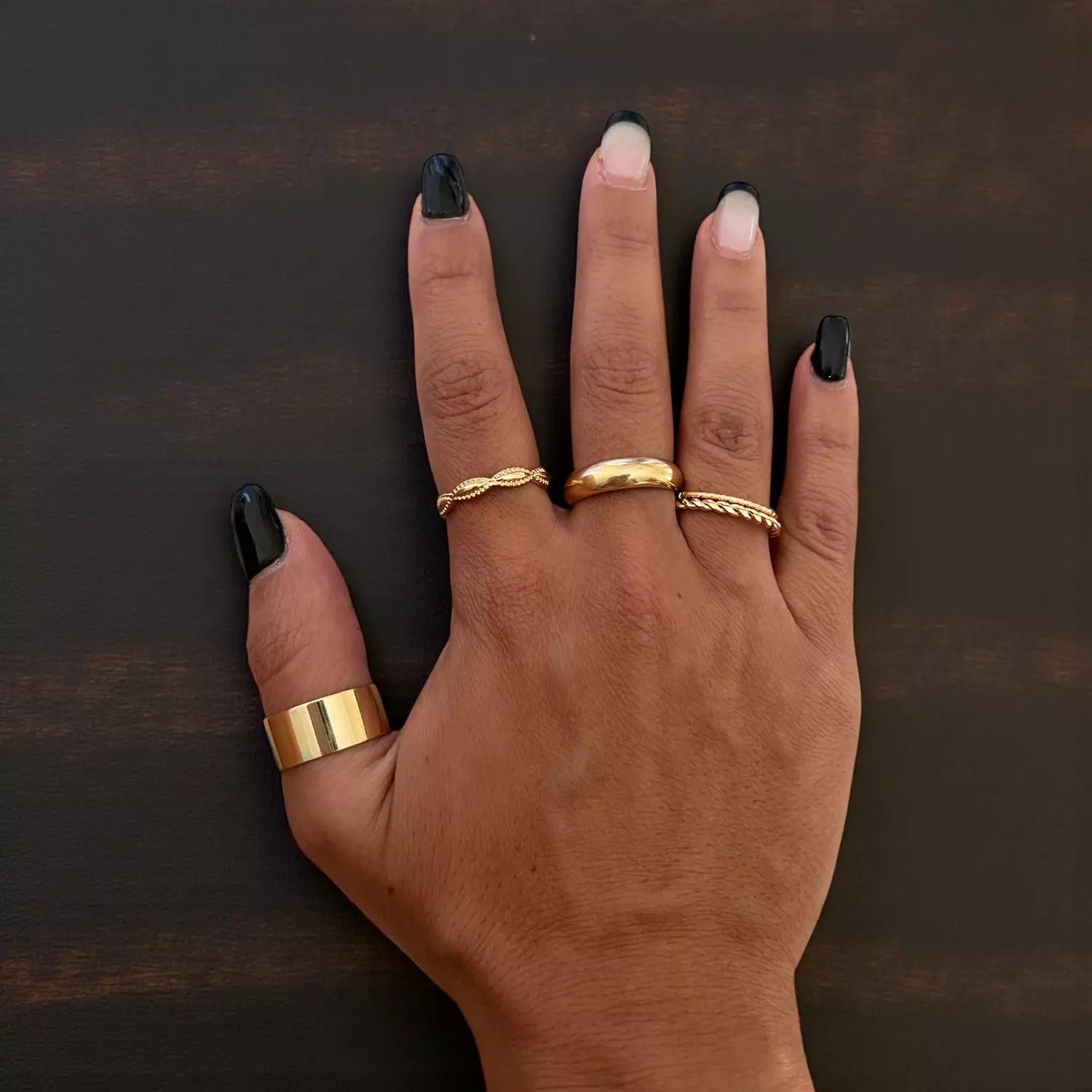 Modern Minimalist and Bold Ring Layering image