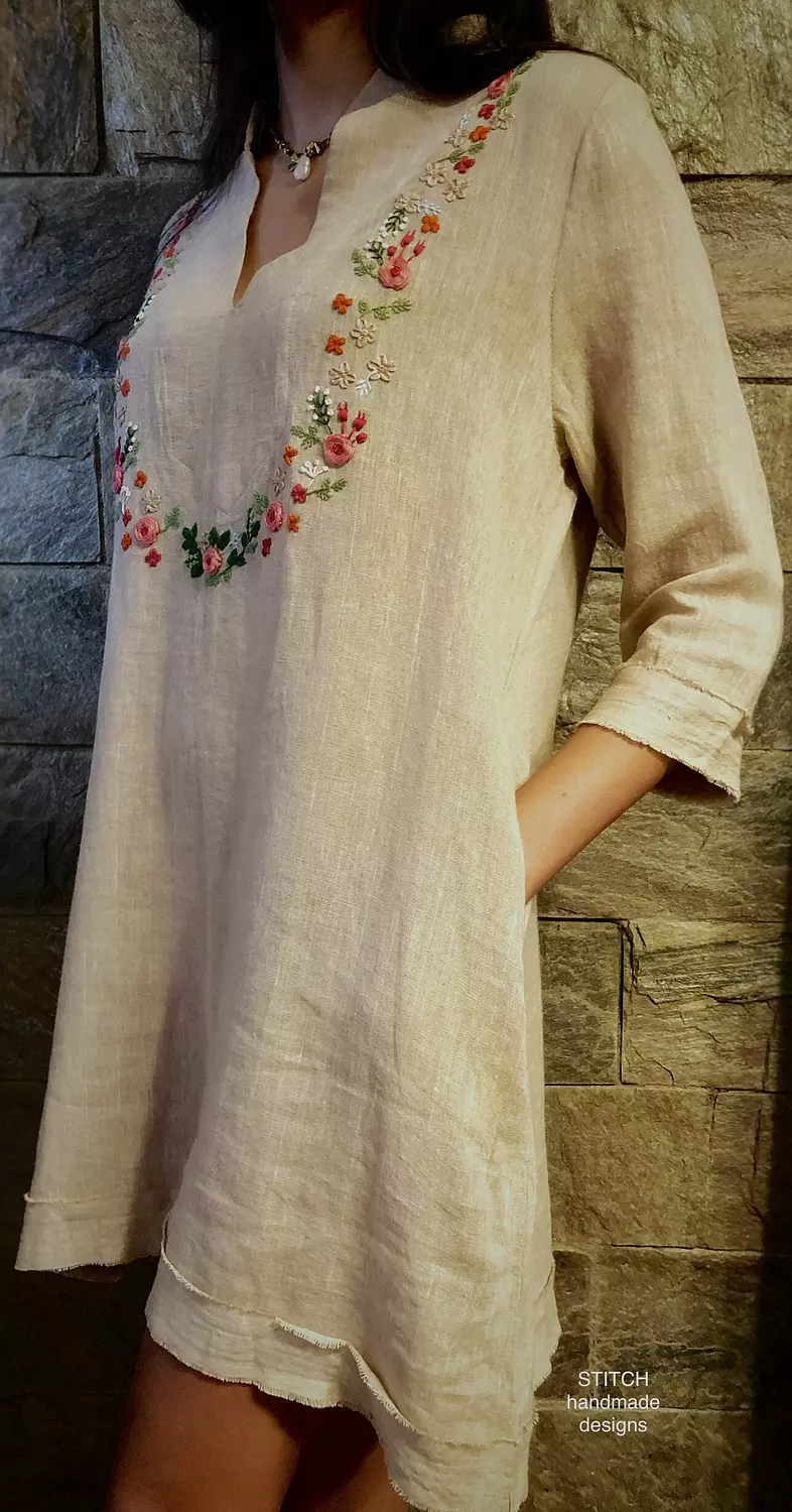Collar Floral  Dress  image