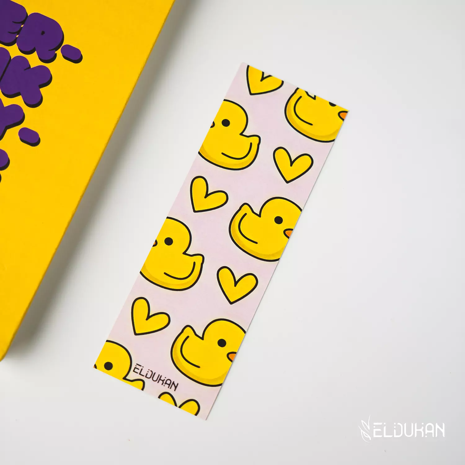 Yellow duck bookmark image