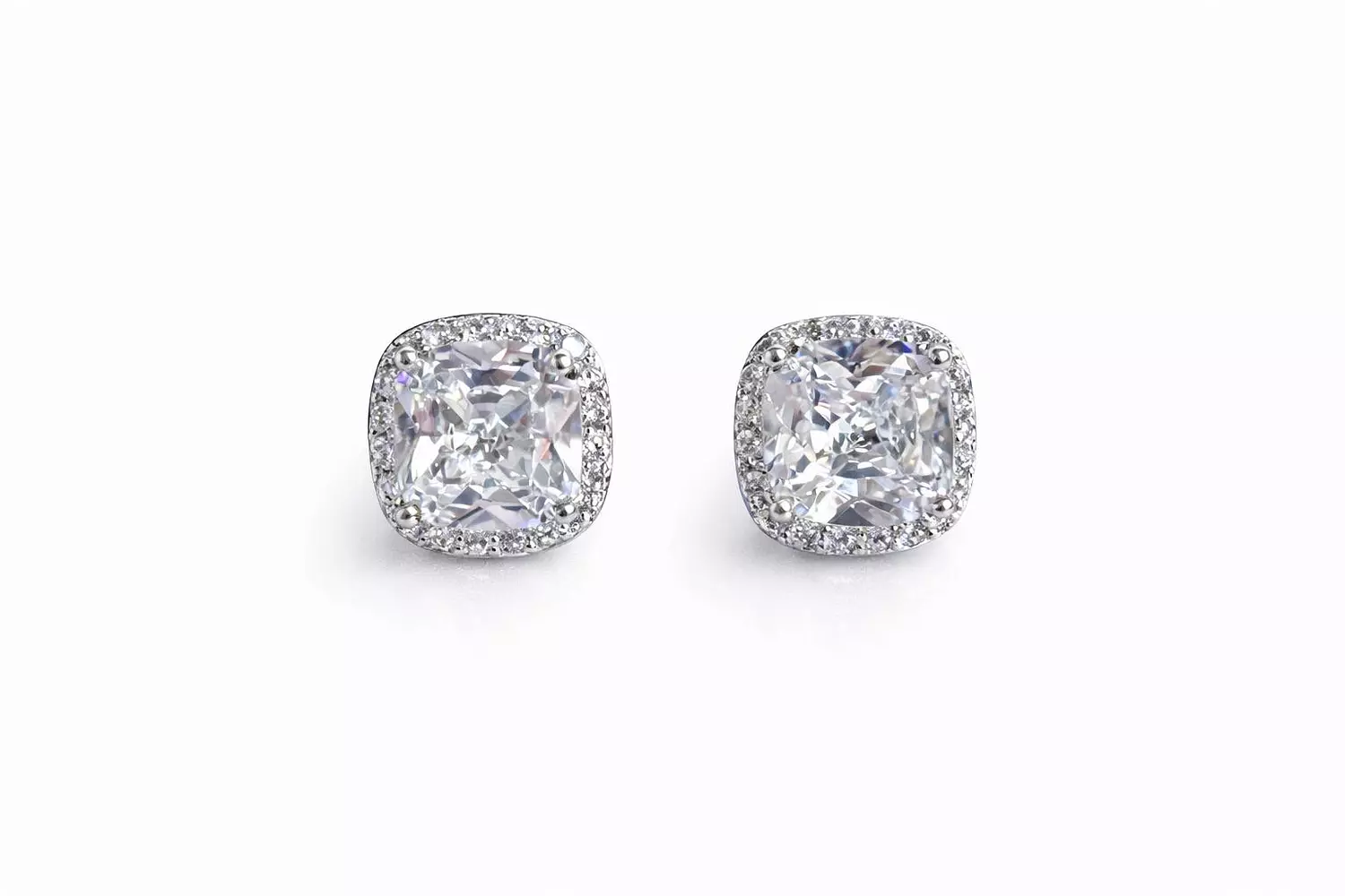 Silver Earrings Daimond 1