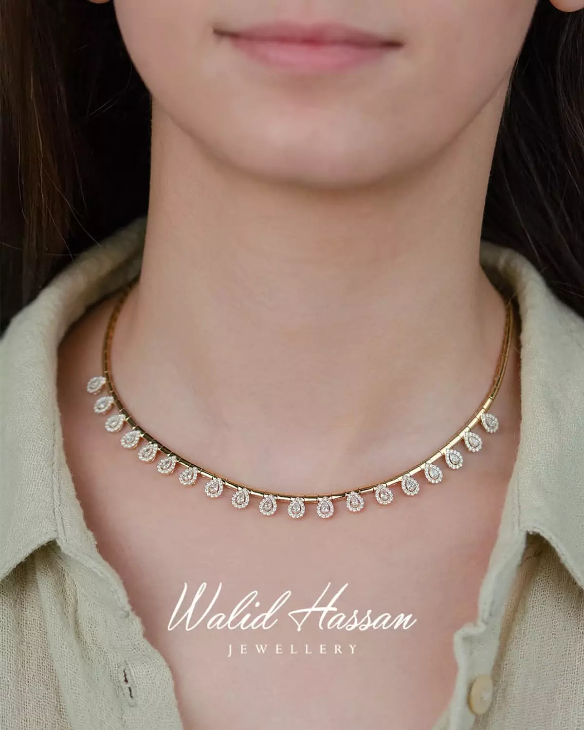 diamond choker 1332 image