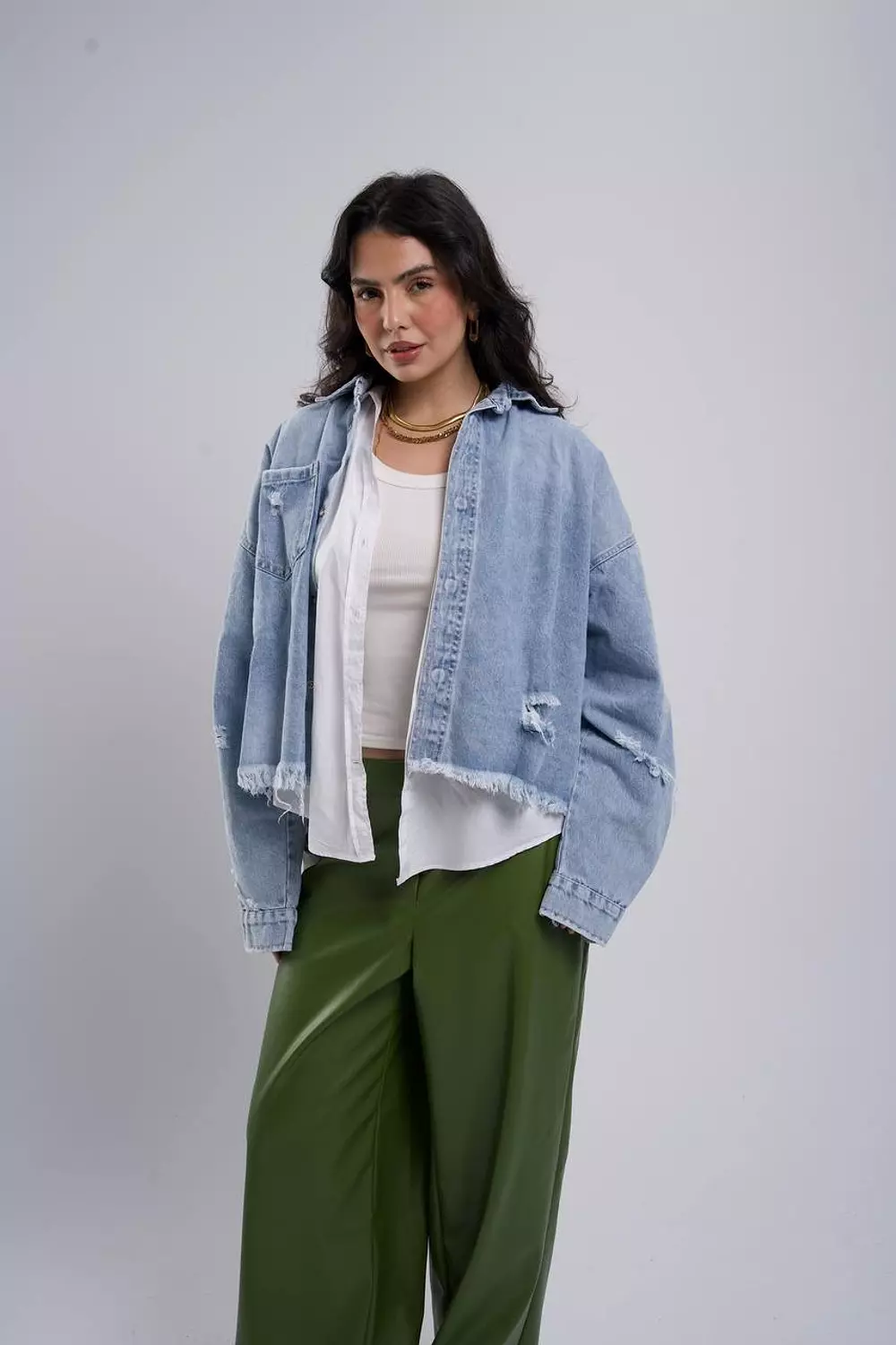 Cutting denim jacket 7