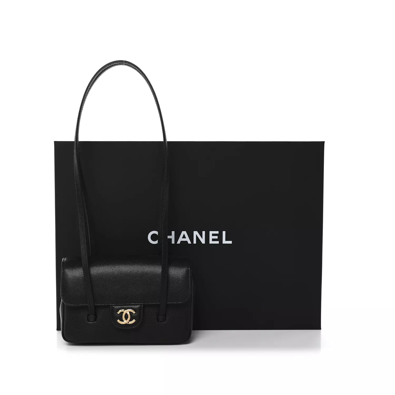 Chanel Shiny Caviar Mini Preppy Coco Shoulder Bag.  4