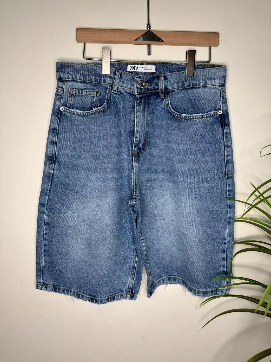 Wide-leg denim shorts 3