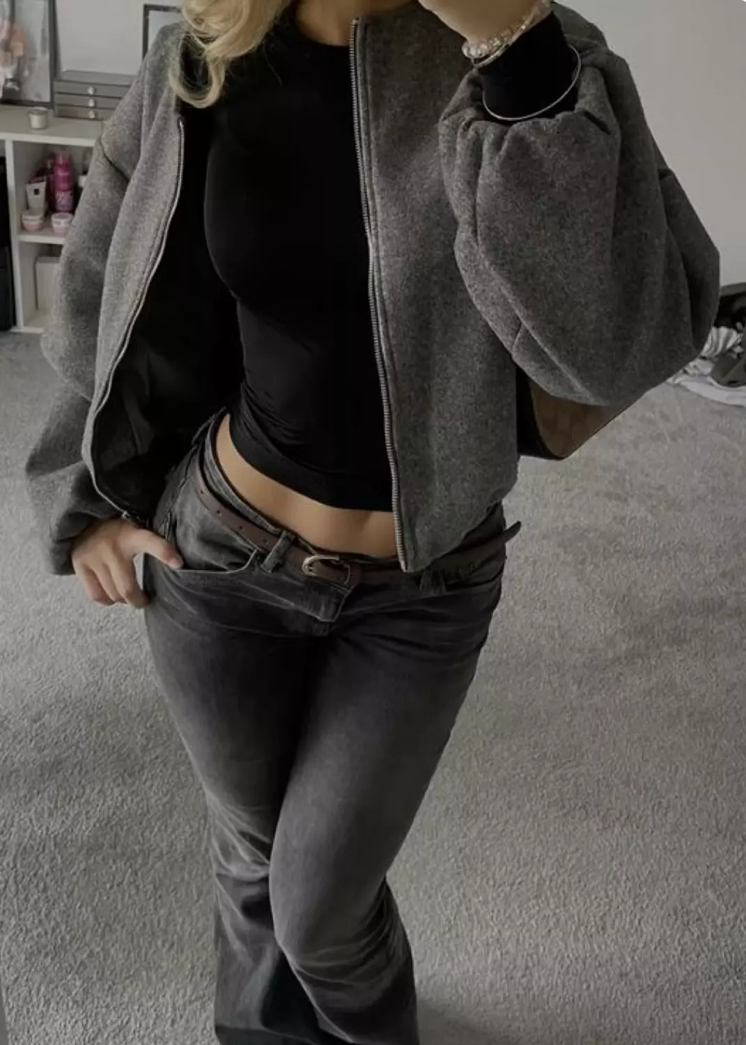 Bombered wool jacket 1