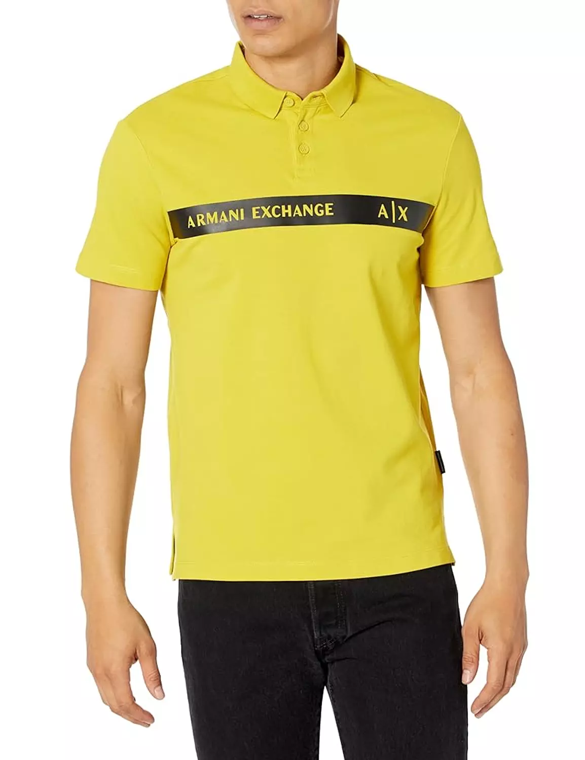  Armani piquet logo  band polo  image