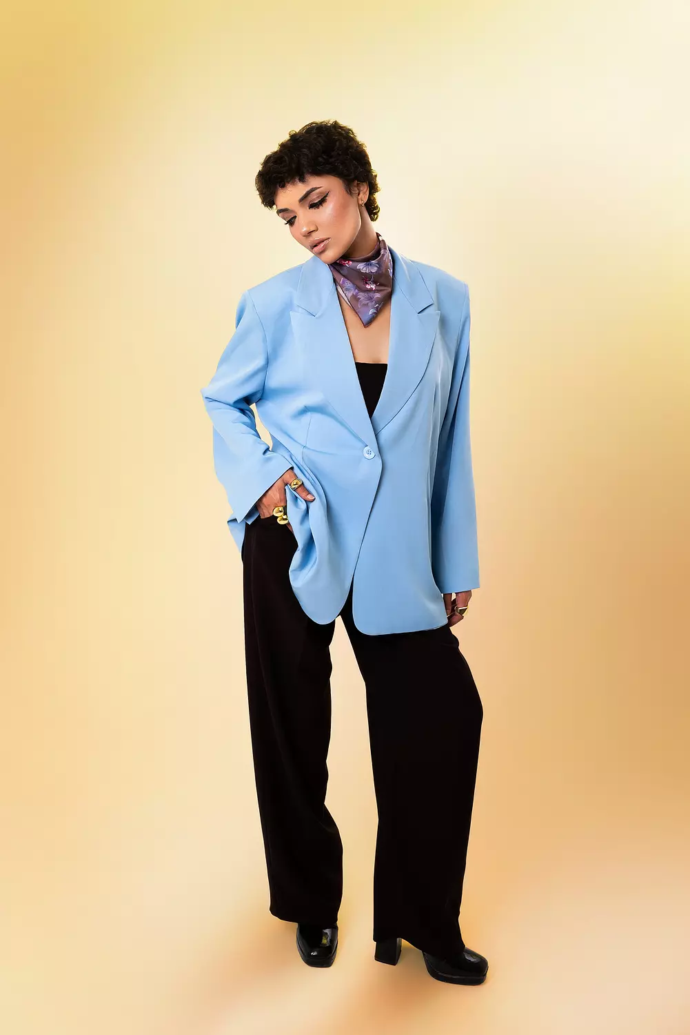  Skyline Oversized Blazer - with a matching gift scarf  image