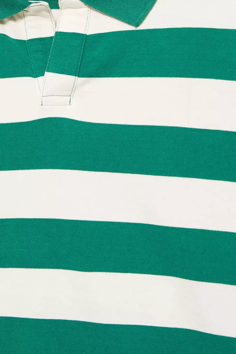 PULL&BEAR STRIPED POLO SHIRT - GREEN 4