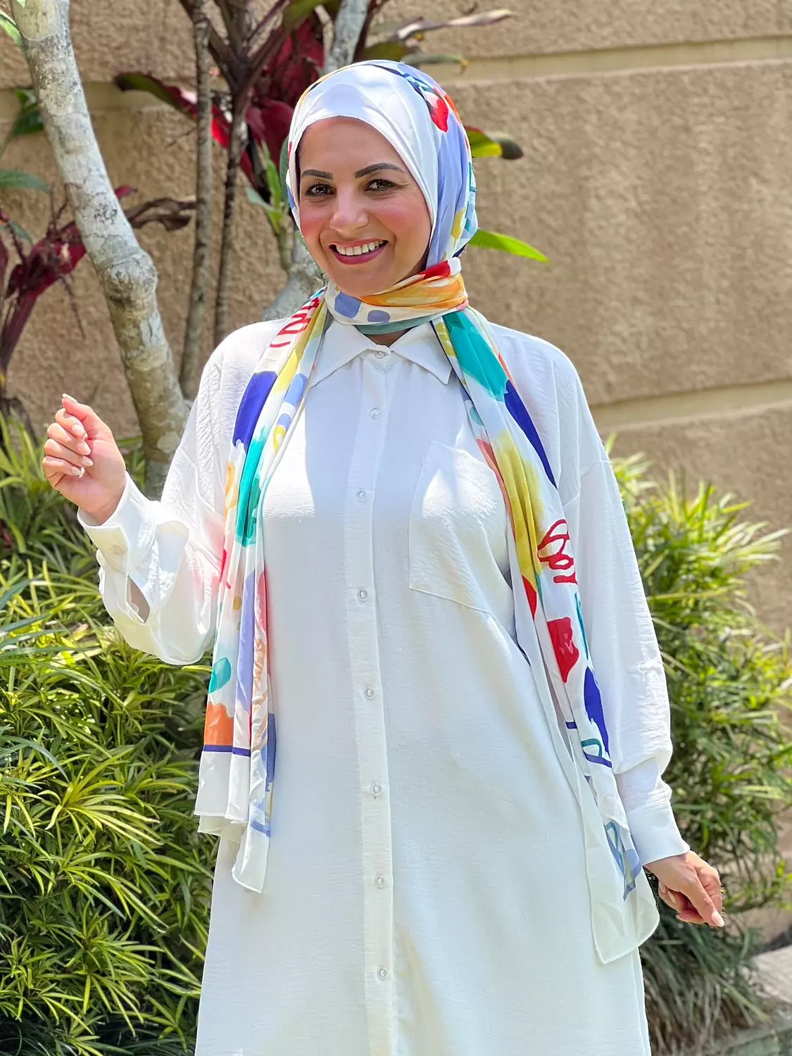 Long Basic Shirt- White 1