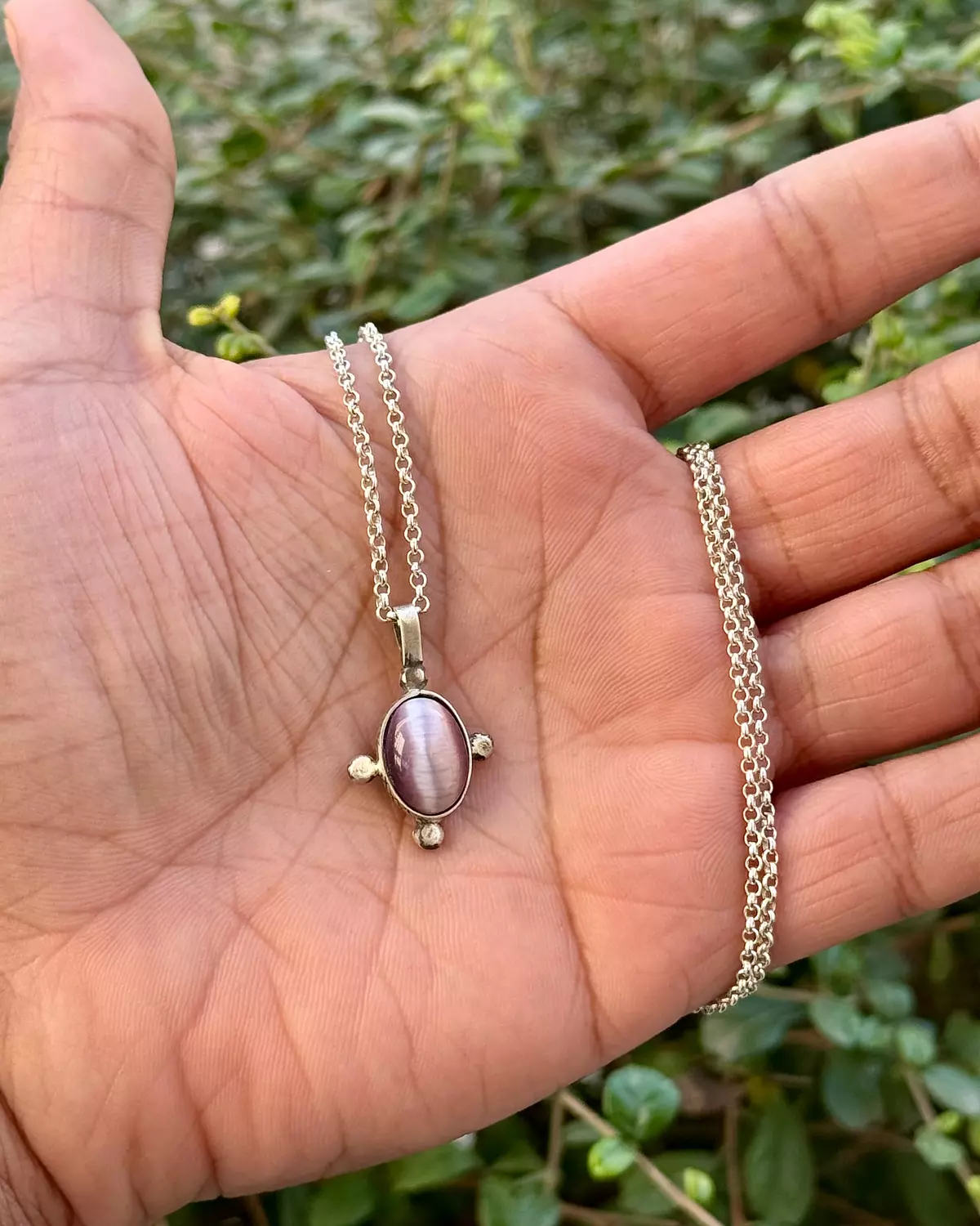 Purple Cat Eye Necklace image