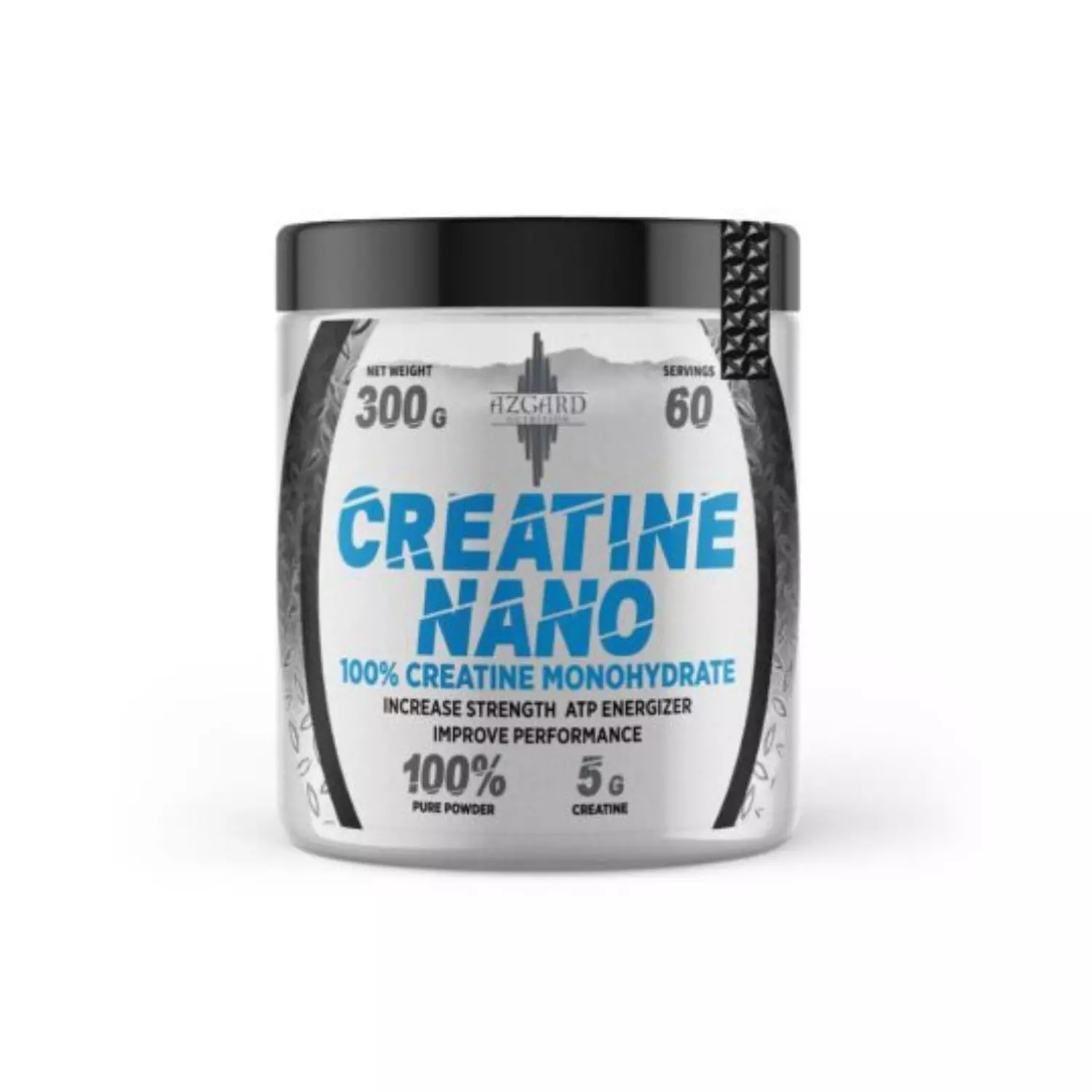 Azgard Creatine Nano | 300g - Ultra Absorption for Power & Muscle Mass image