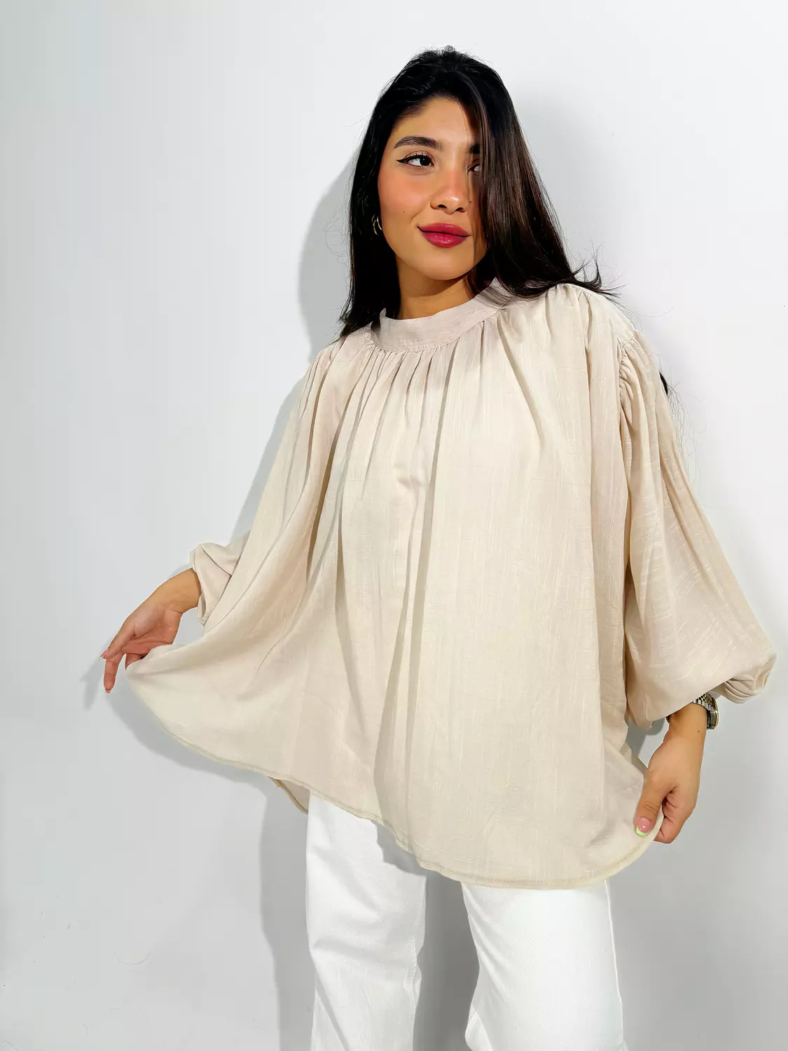 Puffy Sleeves Blouse 0