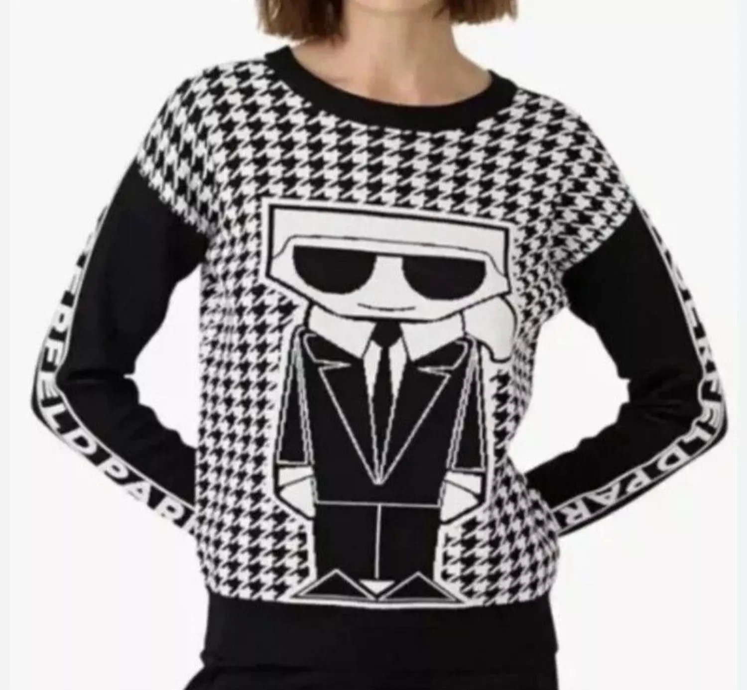 Pullover KARL LAGERFELD black and white  image