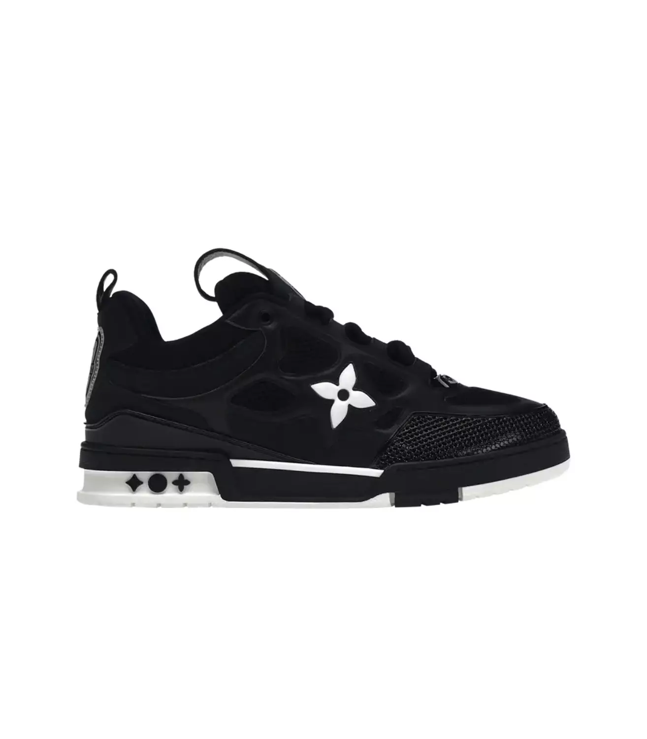 LV Skate Sneaker in Black White image