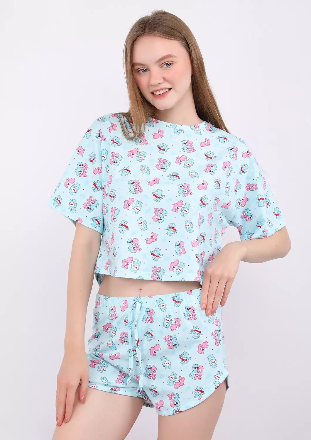 S249 Teddy Bear Short Pajama Set  image