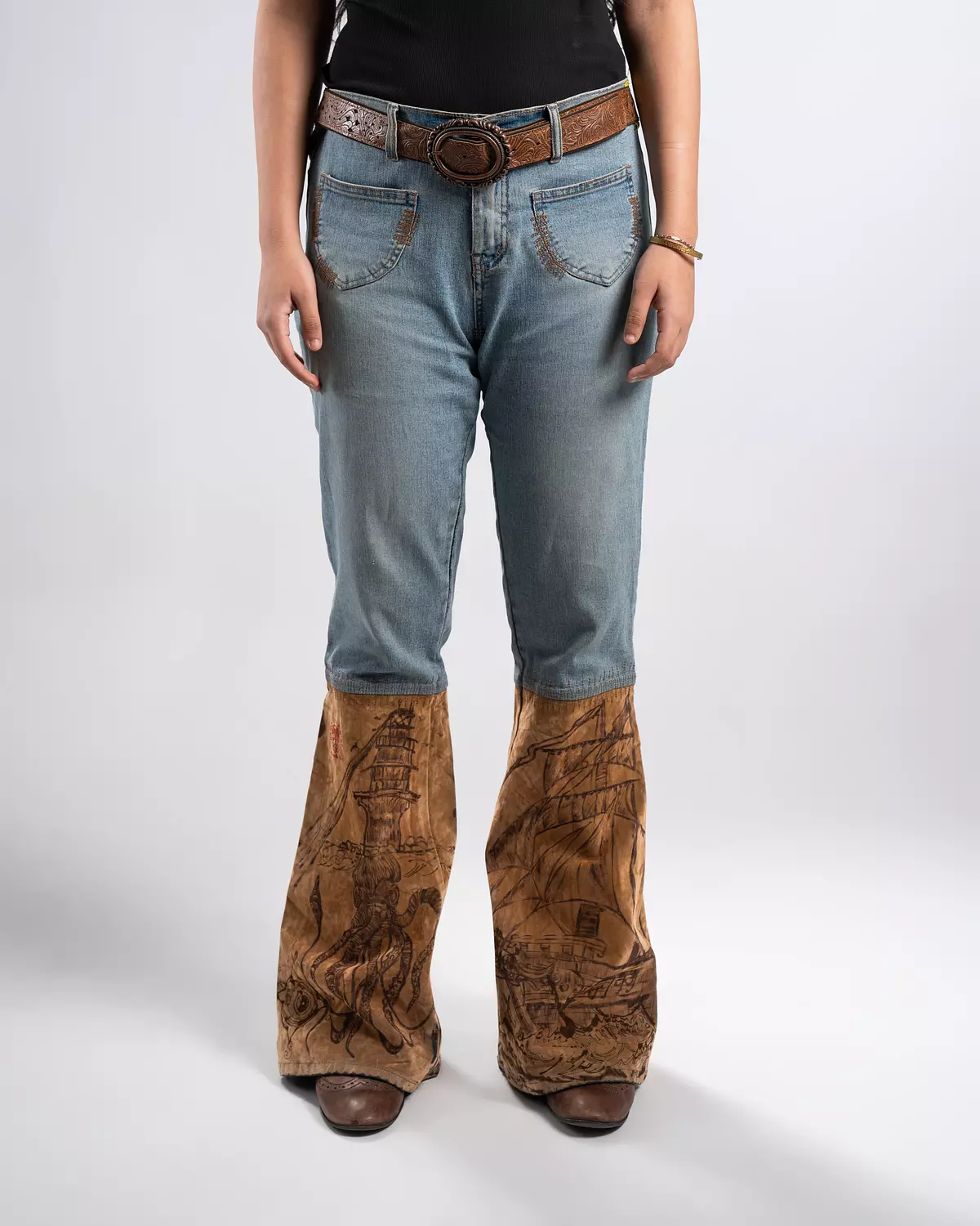 Treasure map X cowboy pants hover image