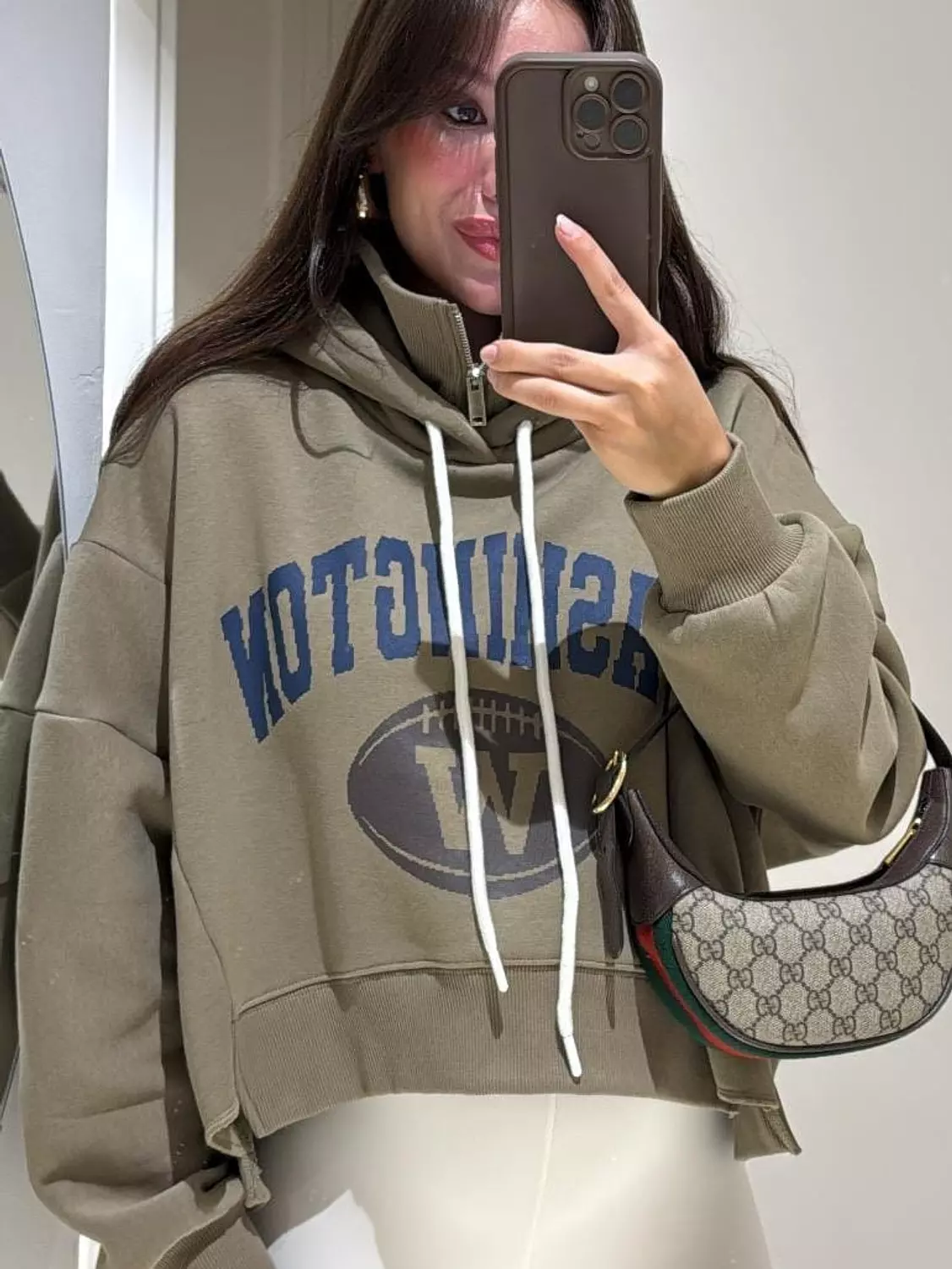 Oversized Cotton Washington Football Hoodie 1