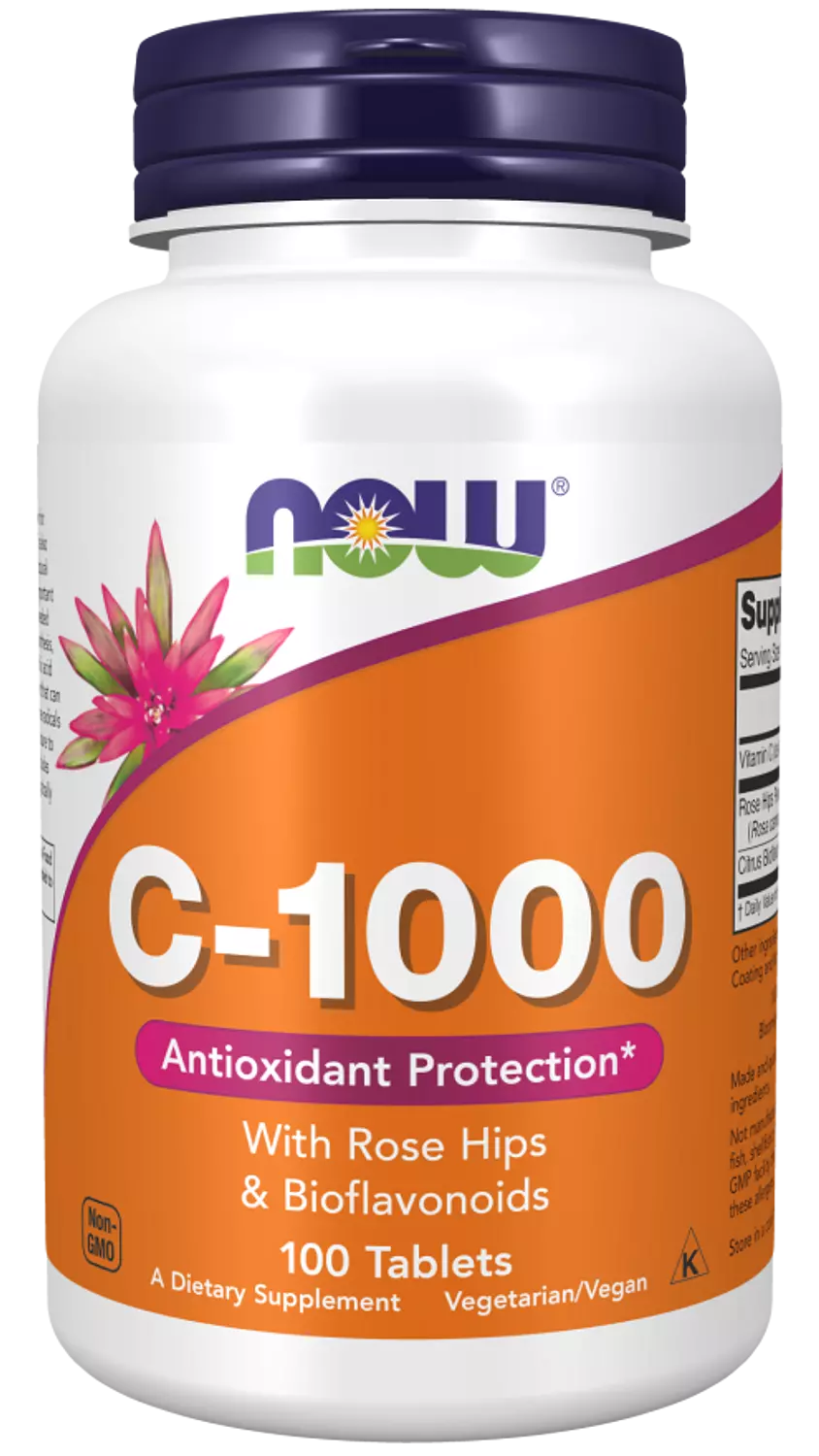 NOW Vitamin C-1000, 100 Tablets image