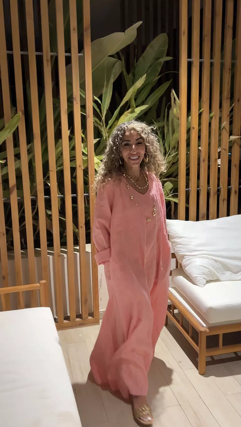 ''Over Size'' Pure Linen Dress  (3182) 17