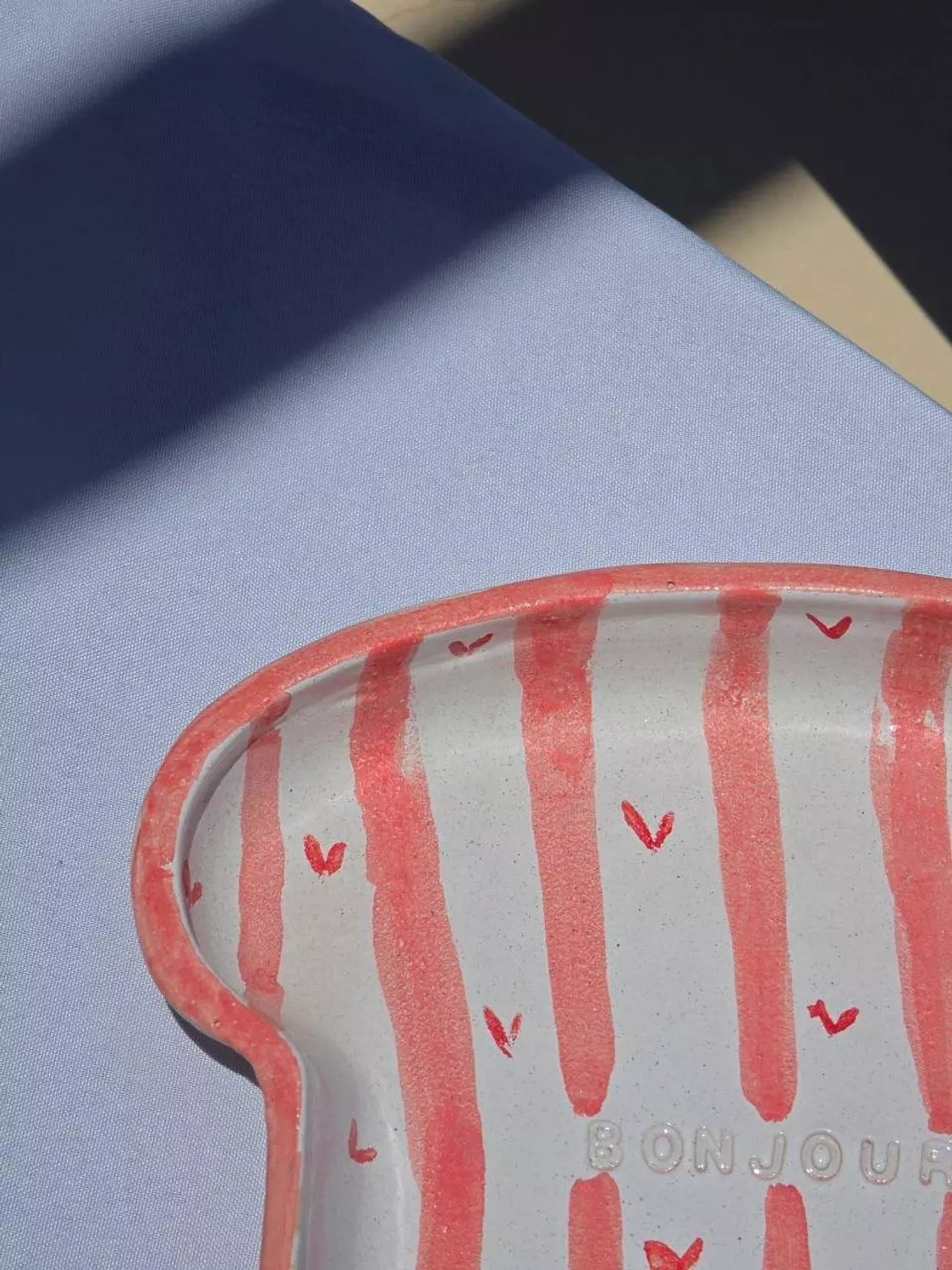 Pink Stripes Hearts toast 4