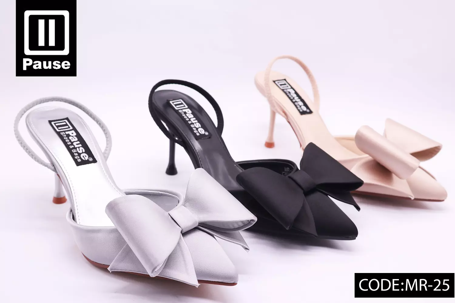MR-25 BOW SLINGBACK HEELS  image