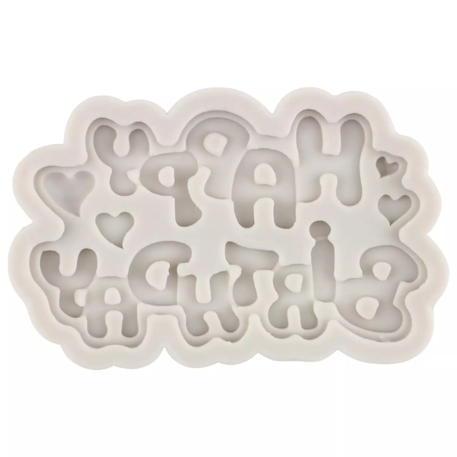 Happy Birthday silicone mold 2