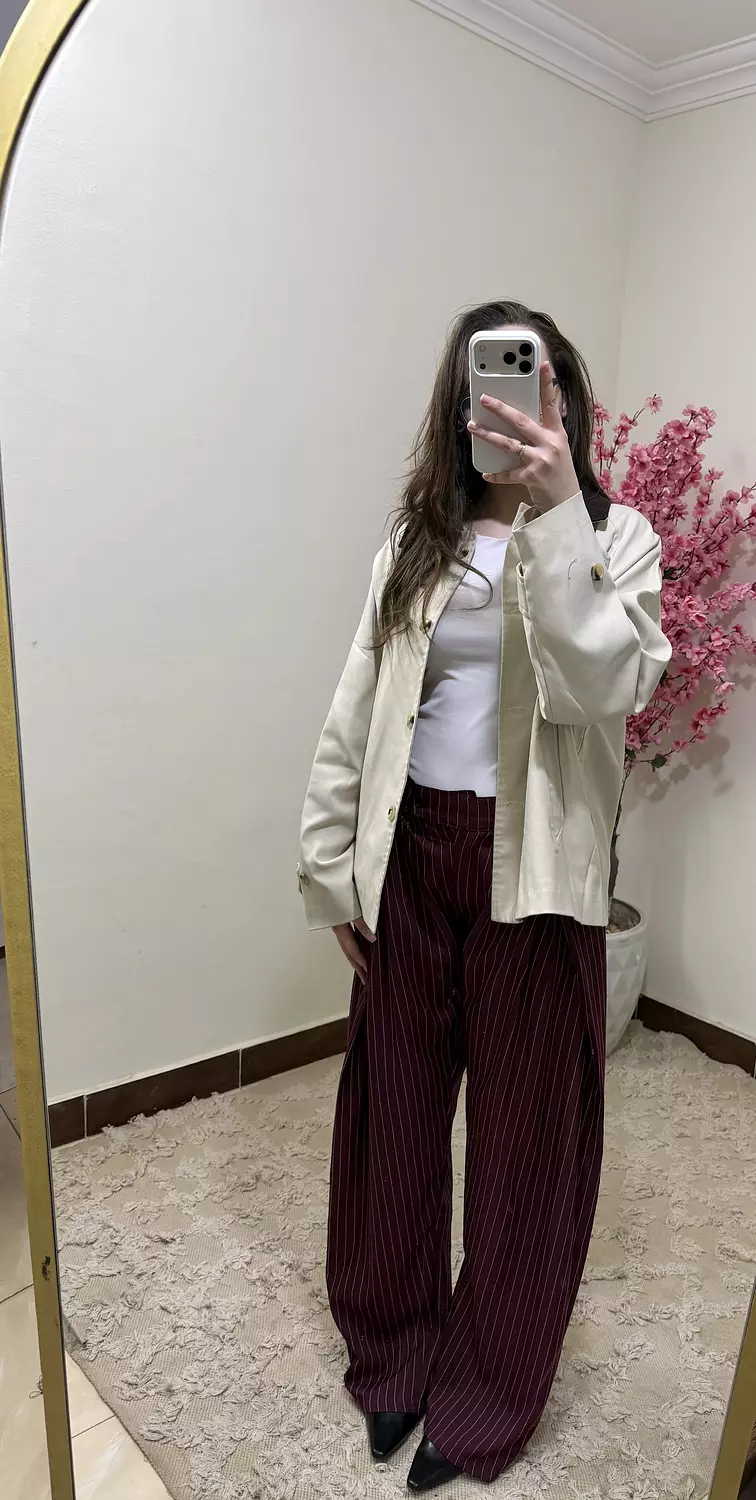 The striped pants  4