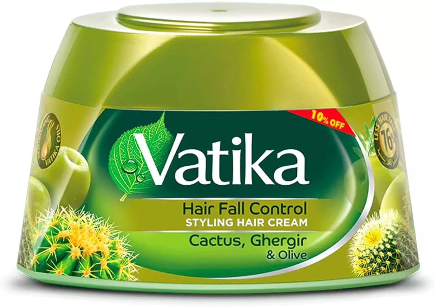 OFFER - VATIKA STYLING HAIR CREAM WITH CACTUS & OLIVE 125 ML 10% OFF image