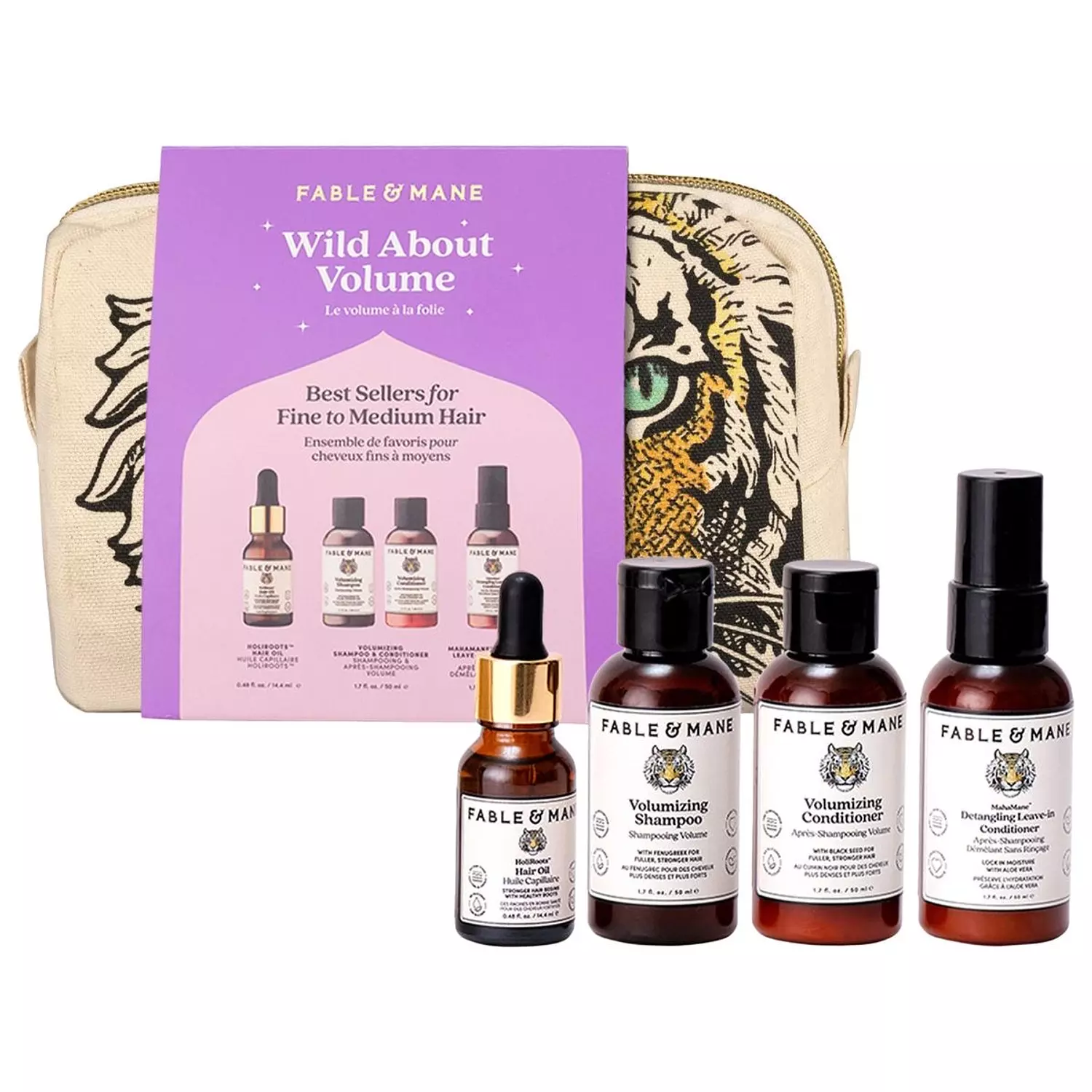 Fable & Mane - Wild about Volume Minis Gift Set for Fine & Thinning Hair image
