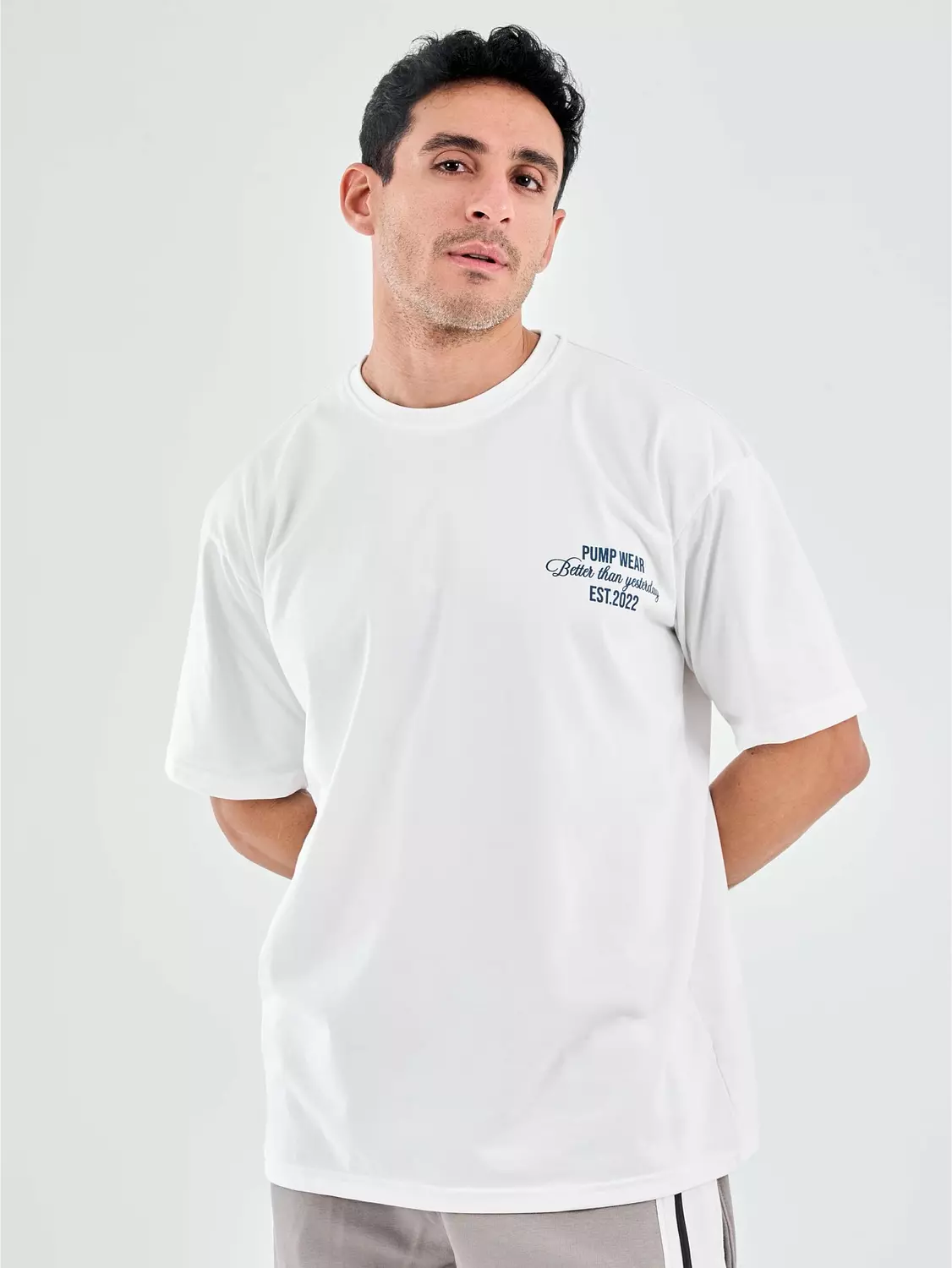Drop Shoulder T-Shirt White 4