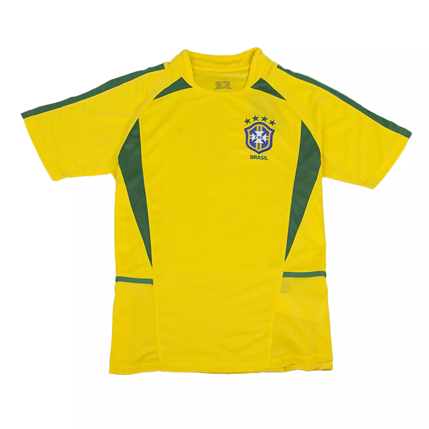 Brazil 2002 Home Short Sleeve Football Shirt