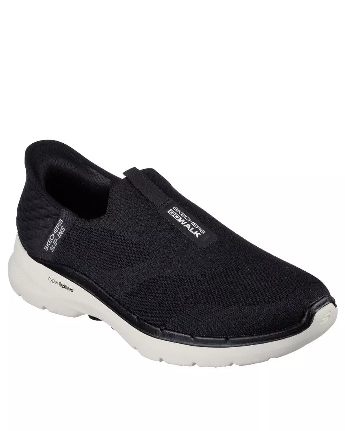 Skechers Slip-Ins: GOwalk 6 - Easy On Black x White  1