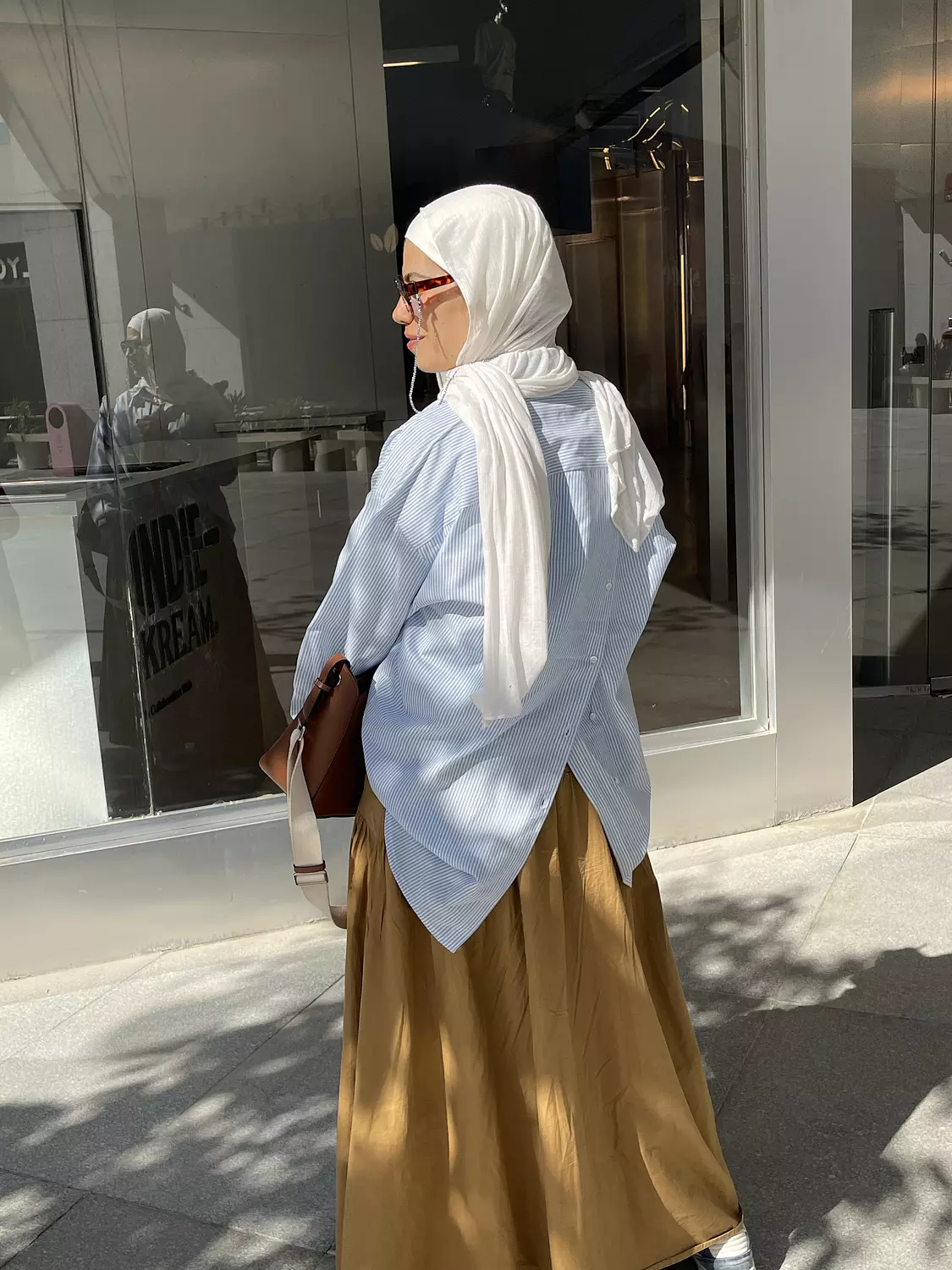 Striped baby blue shirt  hover image