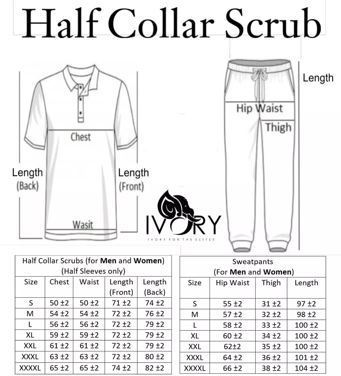 Unisex Half Collar Sweat Pants (Her) 41