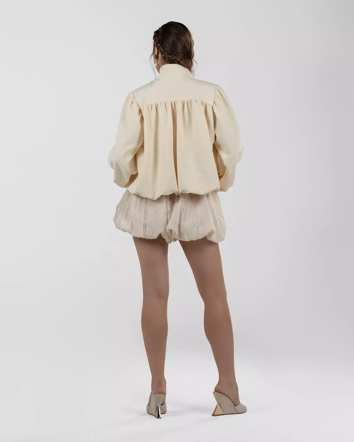 Refined Off-White Balloon Turtleneck Jacket 7