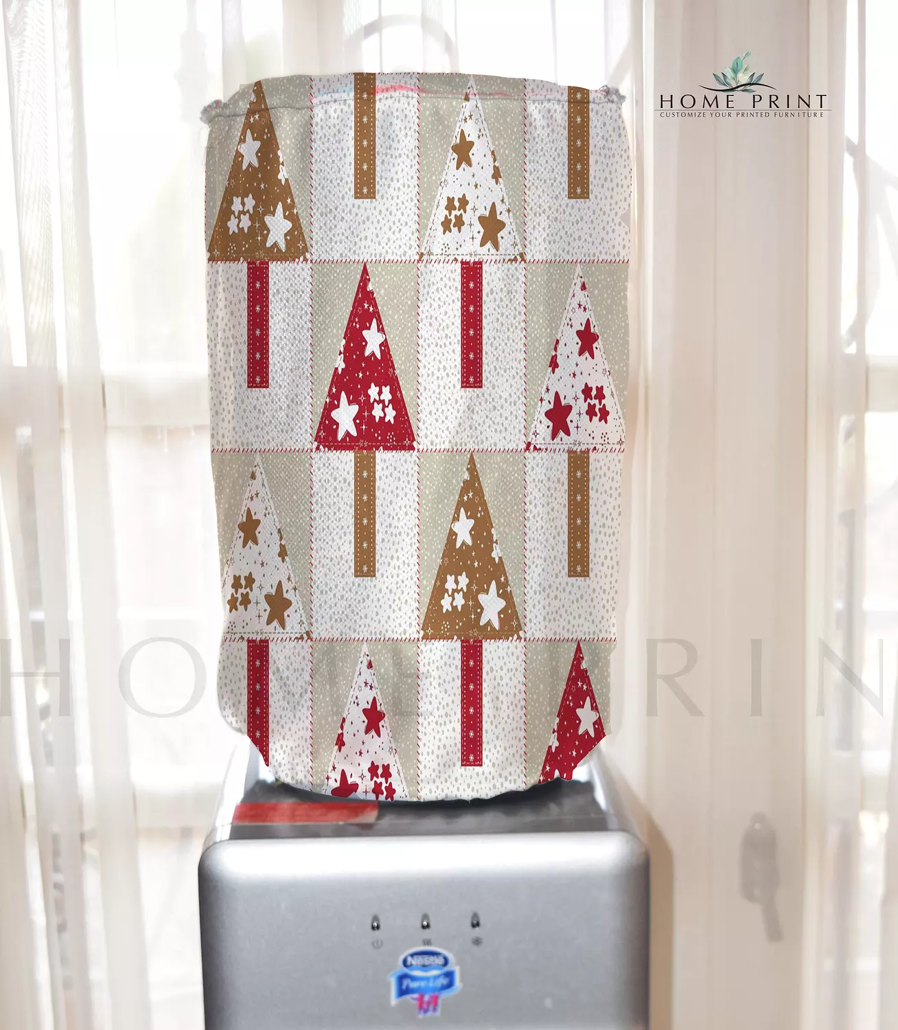 Water bottle cover - Christmas Trees - Multi color  image