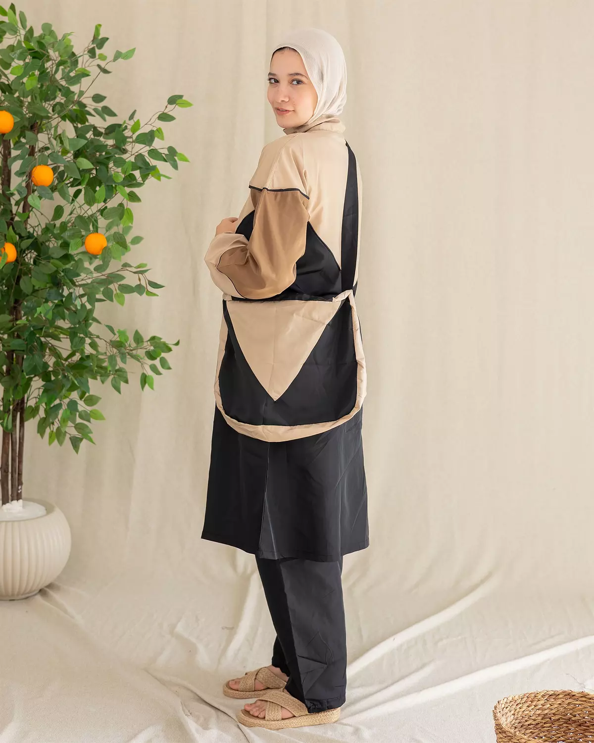Burkini - Code 104 |  Beige & Black 5