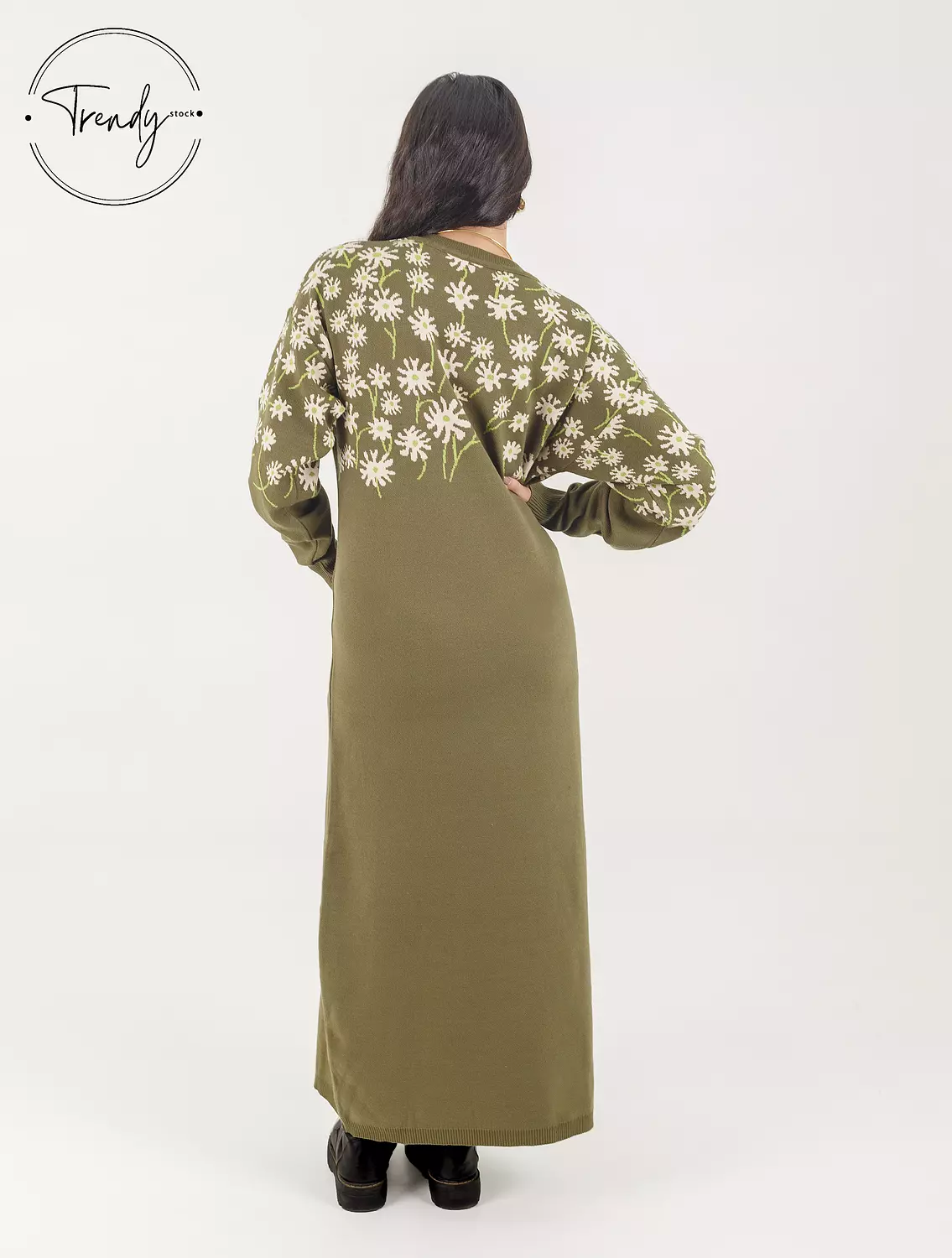 Olive Long Dress 1
