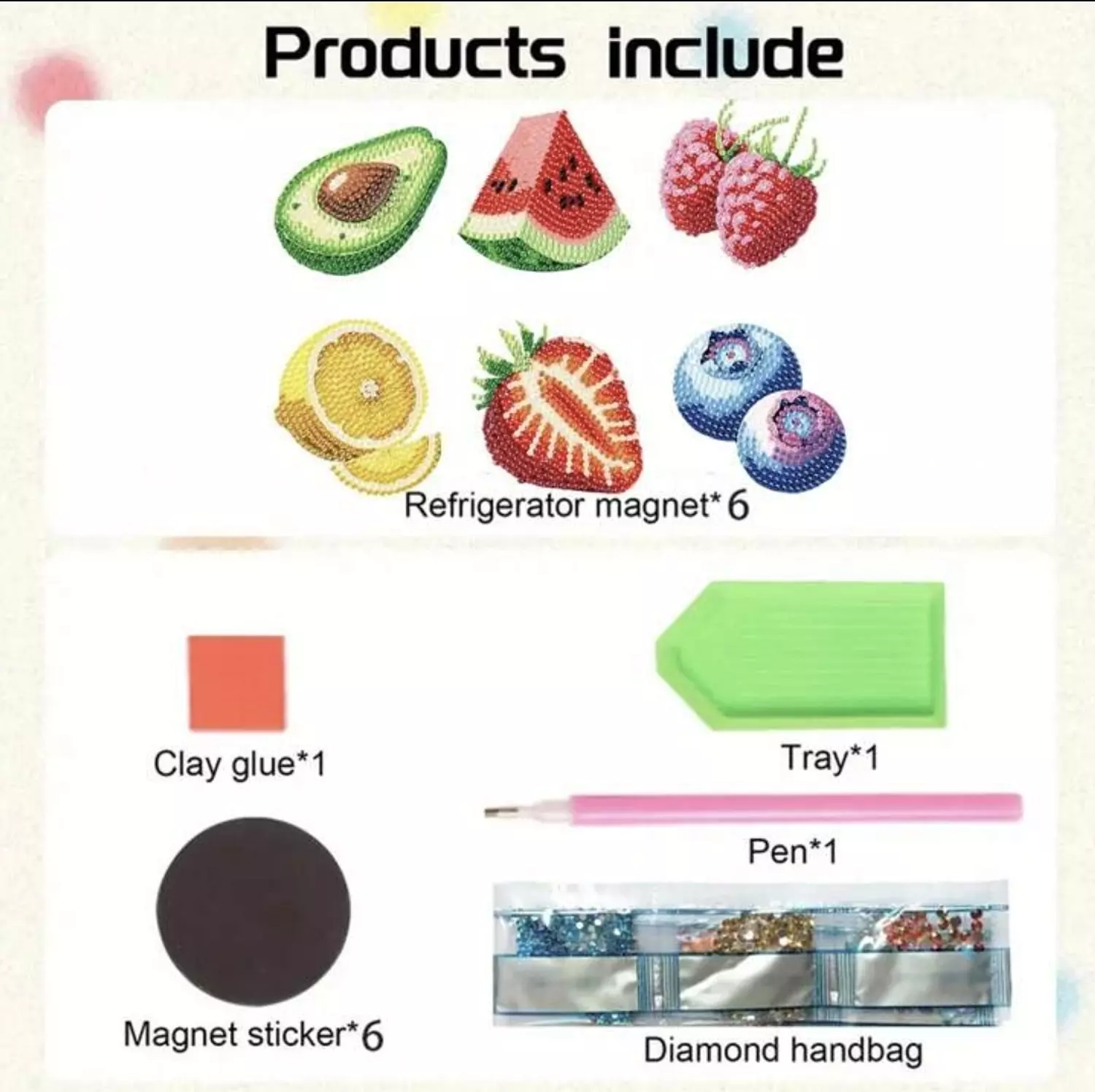 Diamond Painting- Fridge Magnets 2