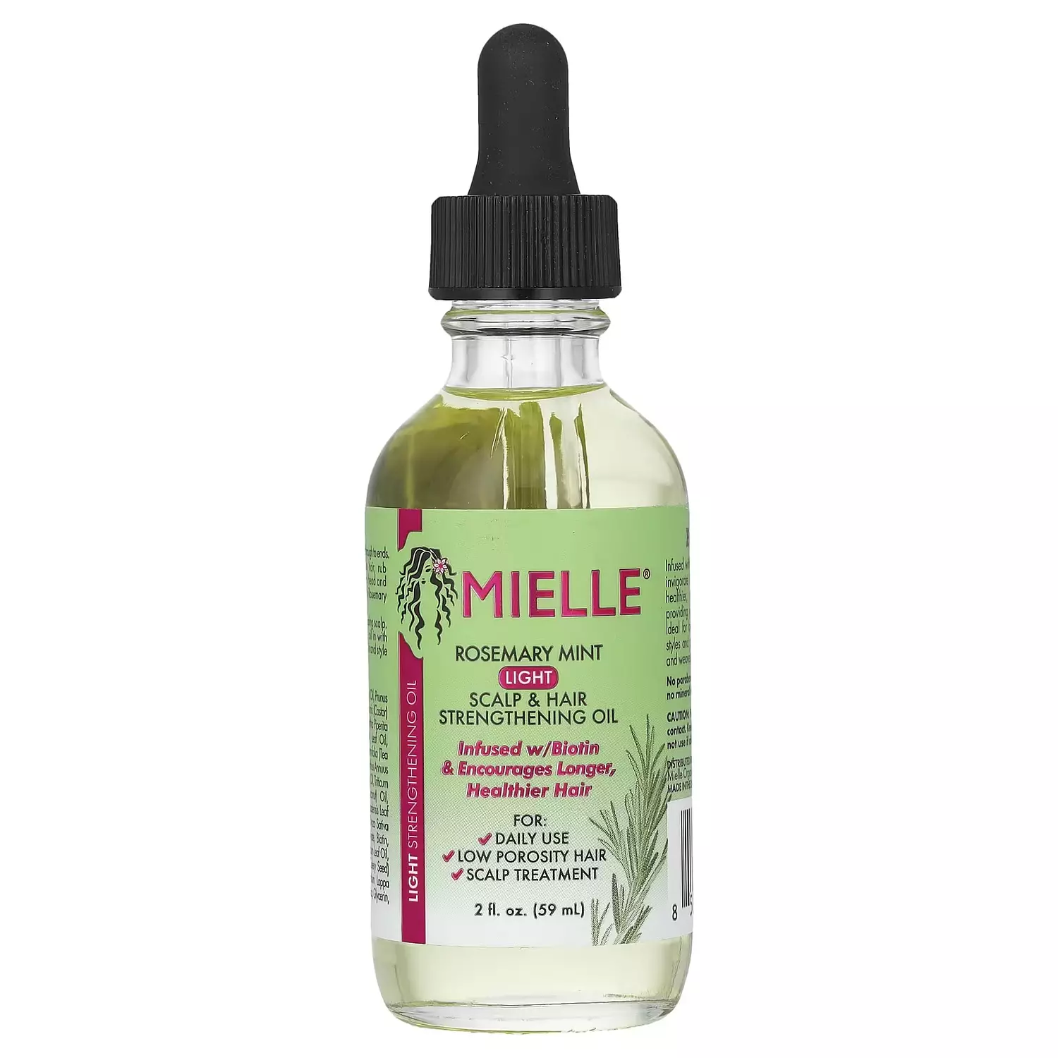 MIELLE Rosemary Mint Light Scalp & Hair Strengthening Oil image