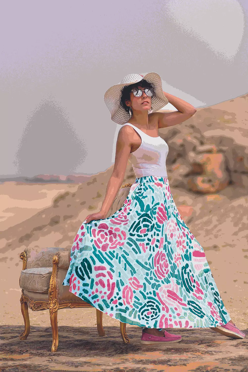 Rosita blue skirt image