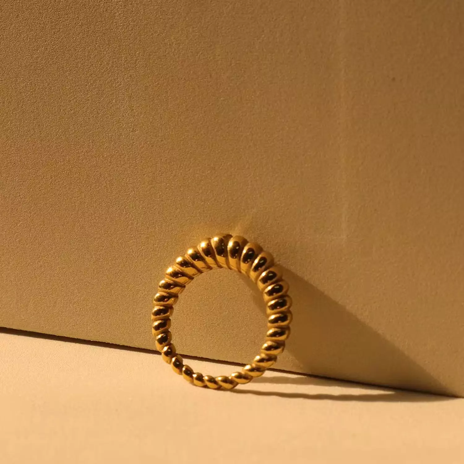 minimalist croissant gold rings hover image