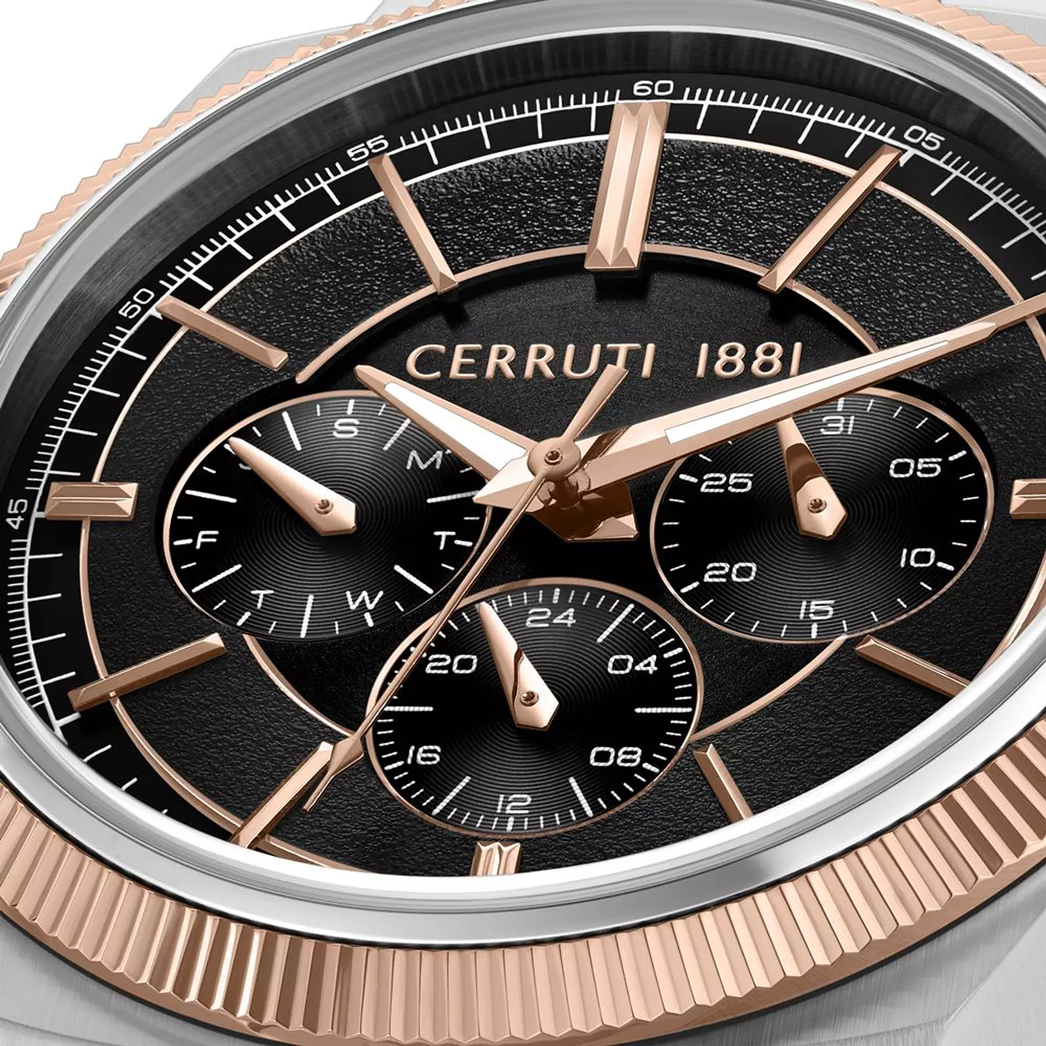 Cerruti 1881 Black Chrono Two-Tone Watch CIWGK0084504 3