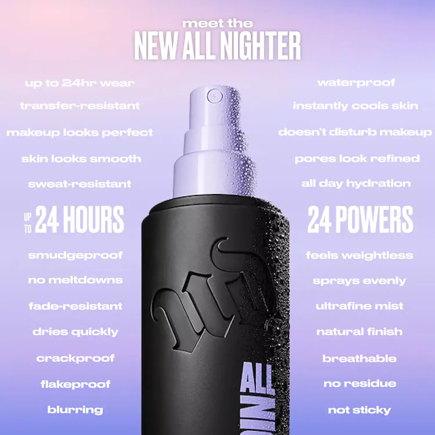 Urban Decay  All Nighter Waterproof Natural Finish Setting Spray with 24HR Wear 1