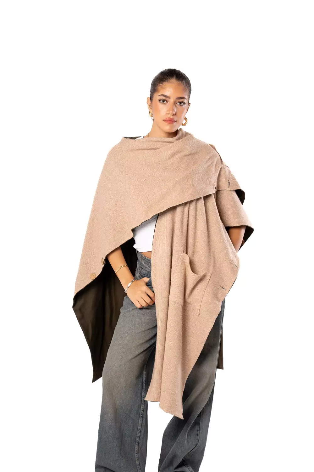 Haven Double Face Poncho 2