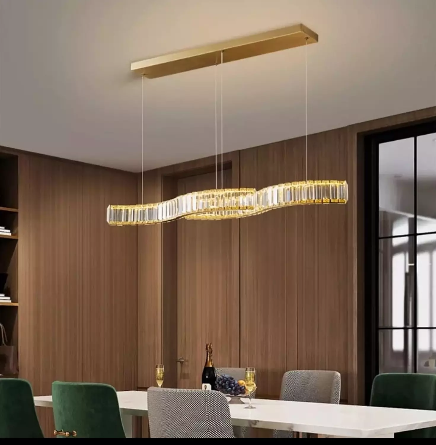 Half wave LED modern chandelier  4