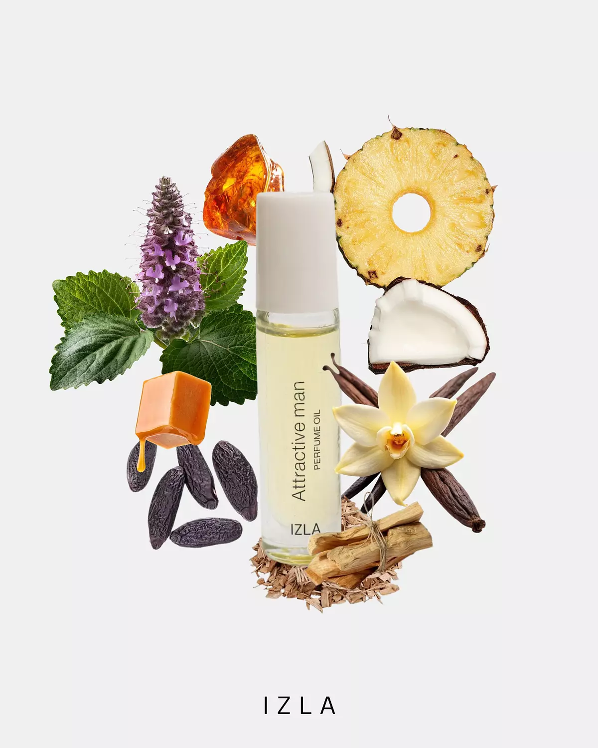 Attractive man perfume oil image