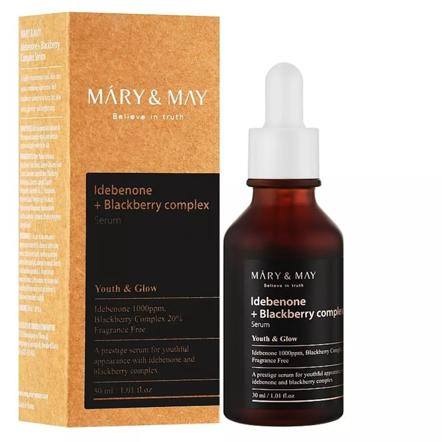 Mary &May Idebenone + Blackberry Complex Serum 30Ml hover image