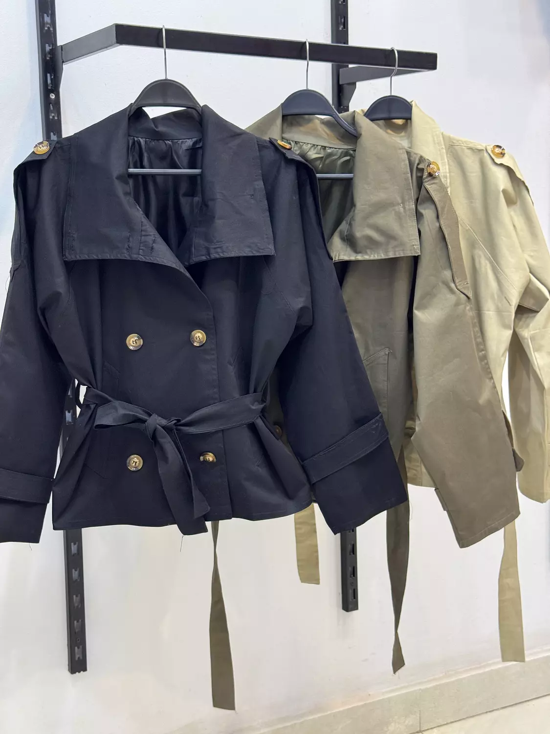 Medium length trench coat 6